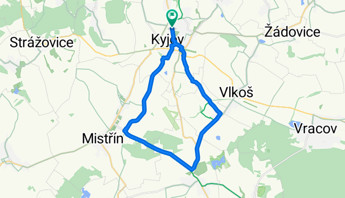 Kyjov - Skoronice - Milotice - Svatoborice - Kyjov
