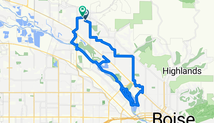 W Gillis Dr, Boise to W Gillis Dr, Boise