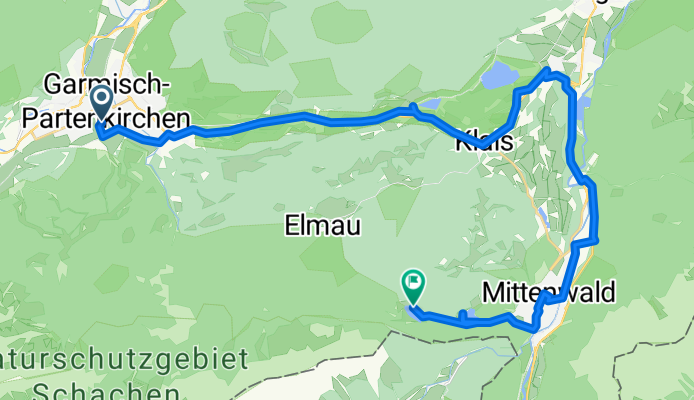 Am Eisstadion nach Am Ferchensee