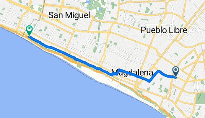 De Avenida Javier Prado Oeste a Chepen