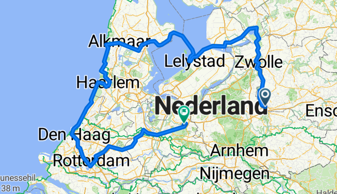 Radtour quer durch die Niederlande