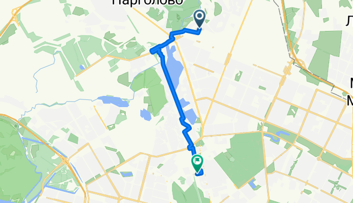 От улица Архитектора Белова 6к1 до Елецкая улица