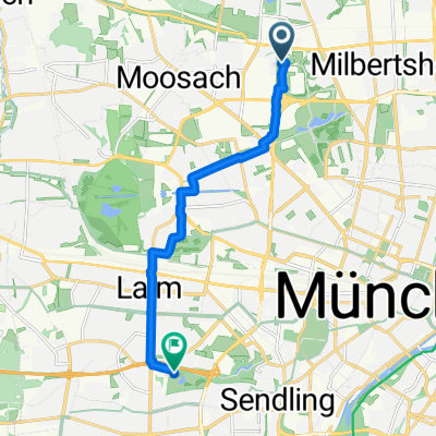 Werner-Friedmann-Bogen, München nach Sendling-Westpark, München
