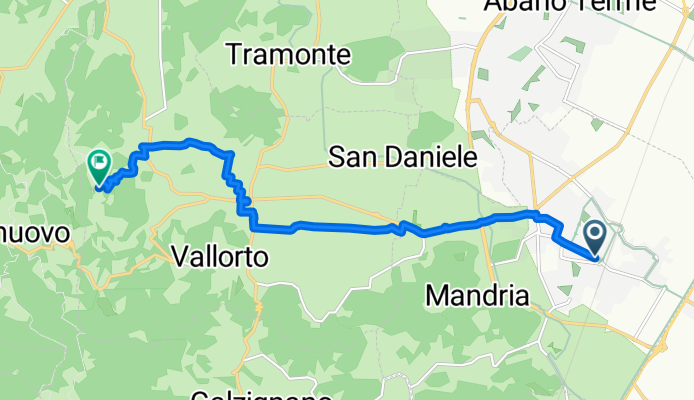 Via Marza, Montegrotto Terme to Via Cicogna Pirio, Torreglia