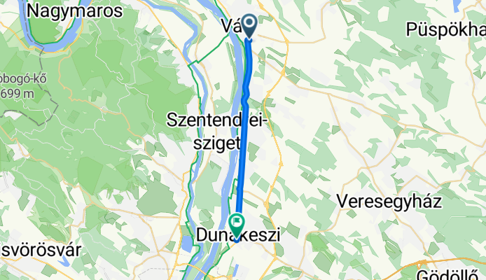 Kölcsey Ferenc utca, Vác - Fő út, Dunakeszi
