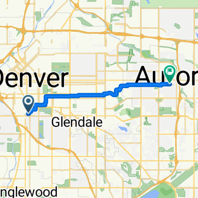 S Lincoln St, Denver to E 13th Pl, Aurora
