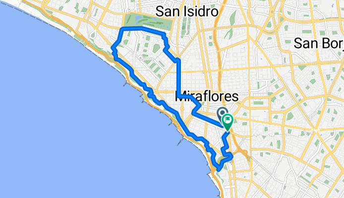 Ciclovía Calle San Martin, Lima a Avenida Reducto, Lima