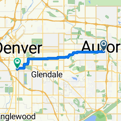 N Uvalda St, Aurora to S Lincoln St, Denver