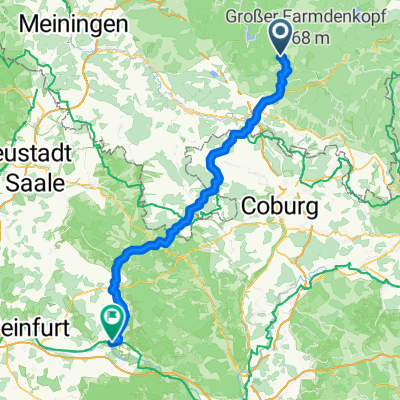 A1 Am Badehaus, Masserberg nach Am Ziegelbrunn, Haßfurt