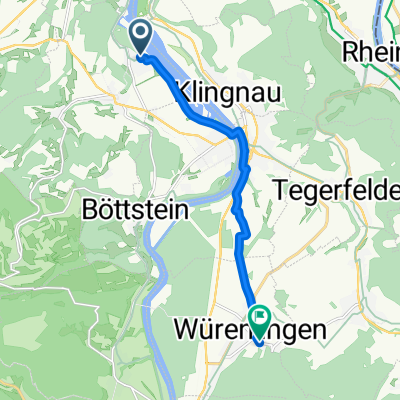 Lerchenweg, Leuggern nach Baderweg, Würenlingen