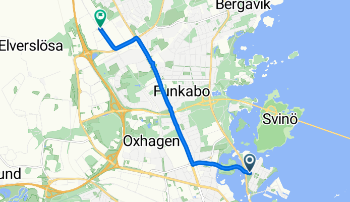 Gripgatan, Kalmar to Franska vägen, Kalmar