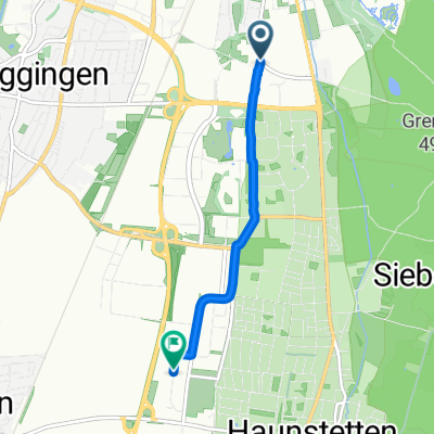 Alter Postweg, Augsburg nach Auf dem Nol, Augsburg