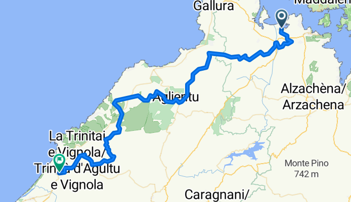 Via Grecale, Palau nach Via Mare, Badesi