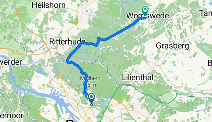 Salzburger Straße, Bremen nach Findorffstraße, Worpswede