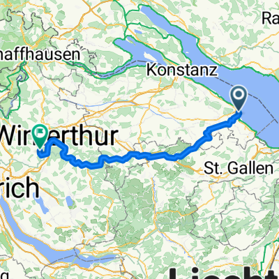 Salmsacherstrasse, Romanshorn nach Harossenstrasse, Brütten