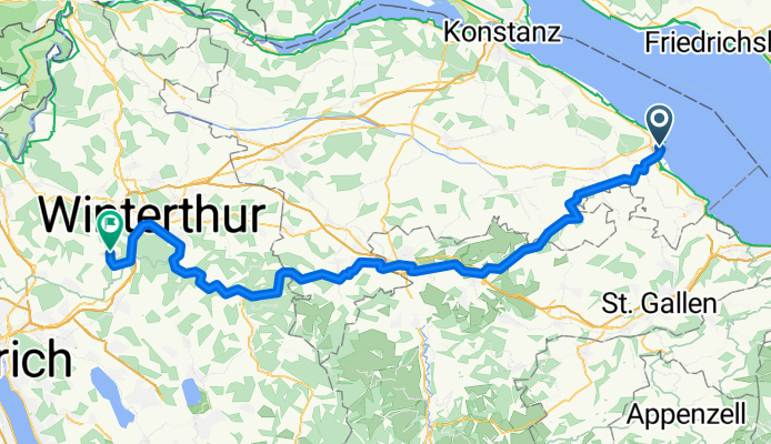 Salmsacherstrasse, Romanshorn nach Harossenstrasse, Brütten