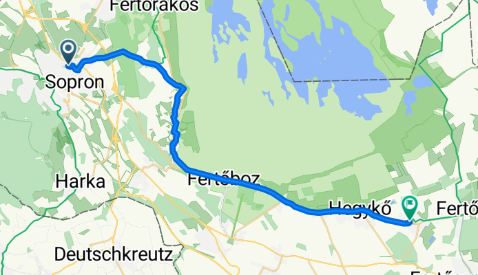 Stornó Ferenc utca, Sopron - Hunyadi János utca, Fertőszéplak