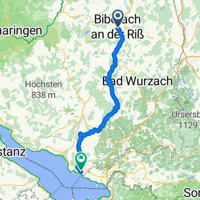 Pfluggasse, Biberach an der Riß nach Hauptstraße, Kressbronn am Bodensee