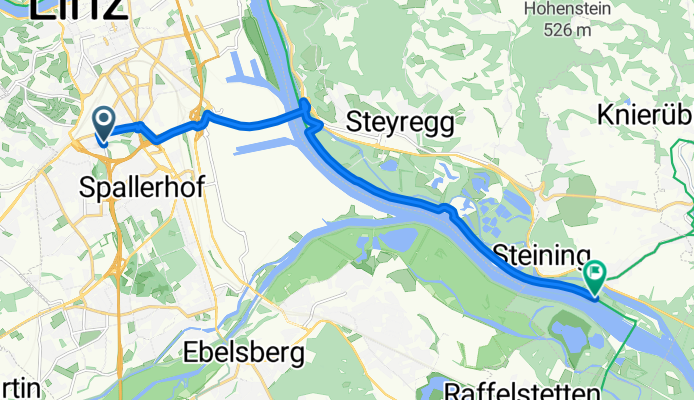 Hanuschstraße nach Straße Ohne Straßennamen