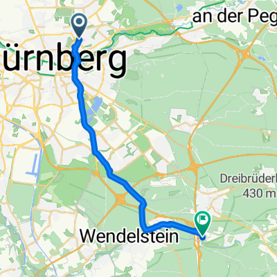 Willibaldstraße, Nürnberg nach Am Brückkanal, Schwarzenbruck
