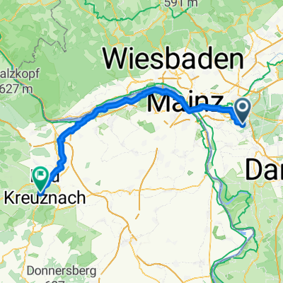 Von Rüsselsheim am Main bis Bad Kreuznach