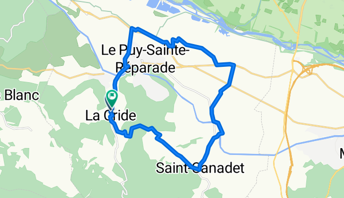 De Chemin du Cabanon à Route de la Cride