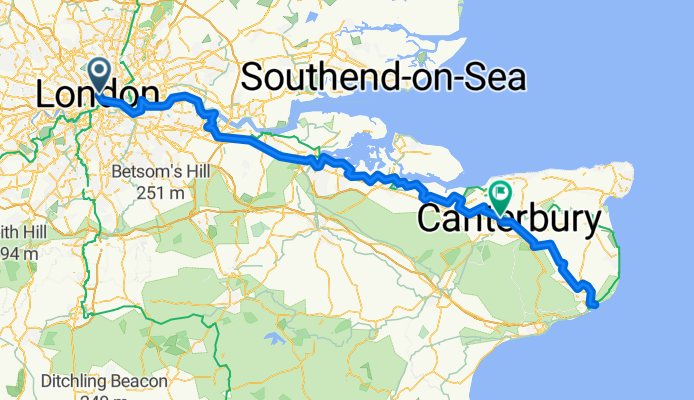 From London to Dover