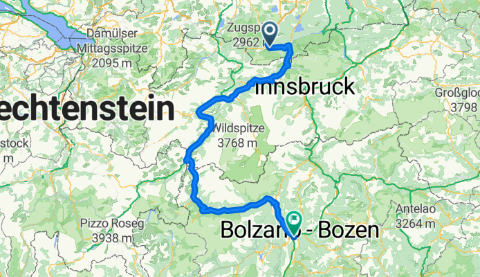 Am Gudiberg nach Rechtes Eisackufer