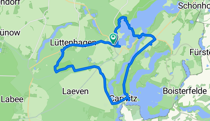 Strelitzer Straße, Feldberger Seenlandschaft nach Strelitzer Straße, Feldberger Seenlandschaft