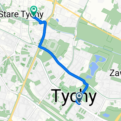 al Niepodległości, Tychy do T Kościuszki, Tychy
