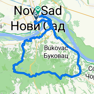 Route in Novi Sad