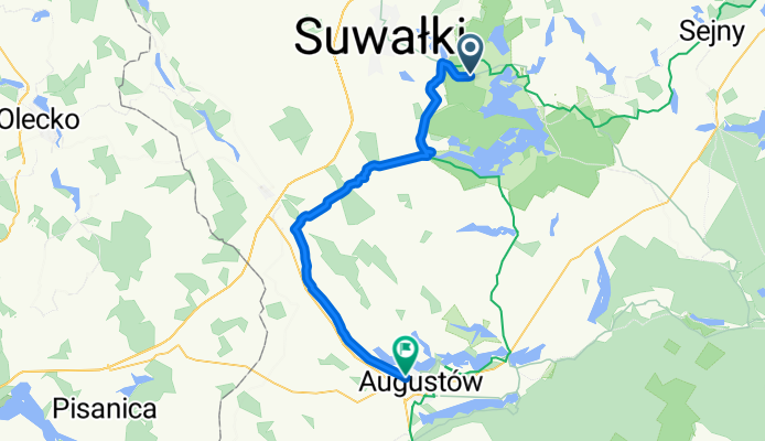 Leszczewek, Suwałki do Rajgrodzka, Augustów