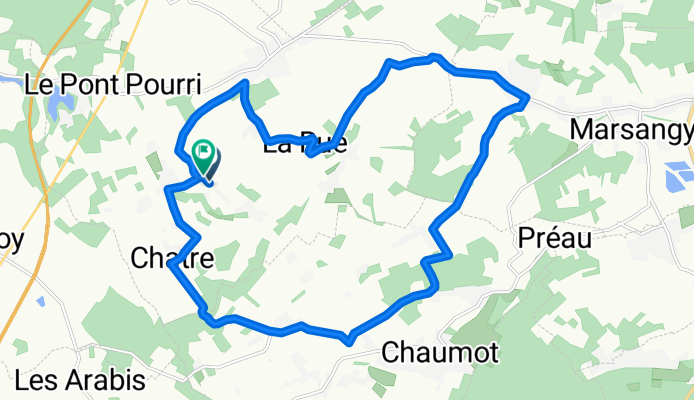 Rue du Colin Gué, Égriselles-le-Bocage à Rue du Colin Gué, Égriselles-le-Bocage