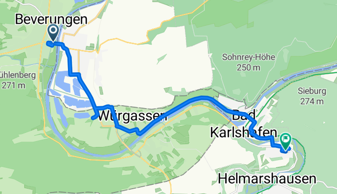 Am Weseranger nach Gerhart-Hauptmann-Weg