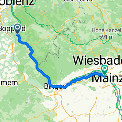 Römerstraße, Boppard nach Inge-Reitz-Straße, Mainz