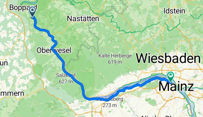 Römerstraße, Boppard nach Inge-Reitz-Straße, Mainz