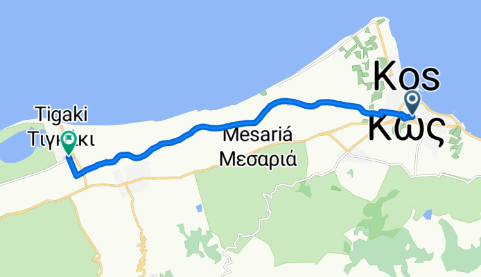 Lordou Vyrona, Kos à Tigkaki