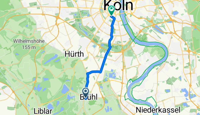 Balthasar-Neumann-Platz, Brühl nach Am Weidenbach, Köln