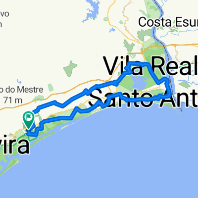 Cabanas de Tavira - Castro Marim - Vila Real de Santo Antonio loop