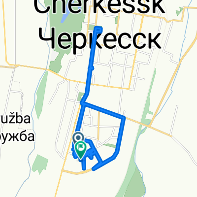 От улица Космонавтов 56Д до улица Космонавтов 49Б/1