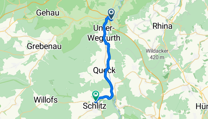 Niederaula nach Otto-Zinßer-Straße, Schlitz