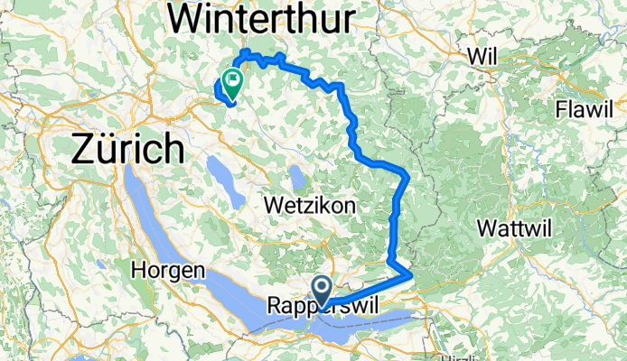 Rapperswil nach Moosburgstrasse