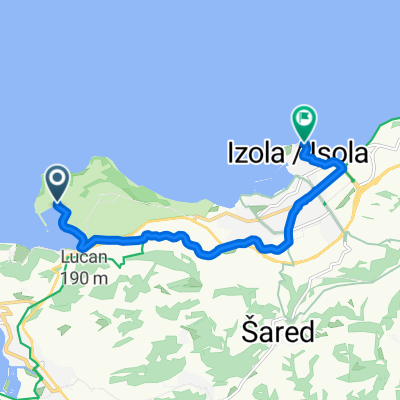 Strunjan, Portorož nach Ulica Sergeja Mašere, Izola