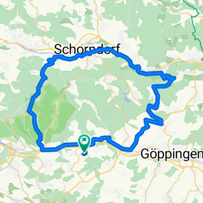 Sulpach-Börtlingen-Rattenharz-Schorndorf-Winterbach-Baltmannsweiler-Reichenbach-Sulpach