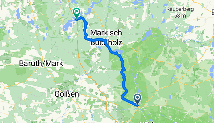 Lehnigksberger Weg nach Berliner Straße