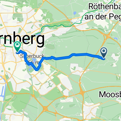 Pfaffenweg nach Wirthstraße