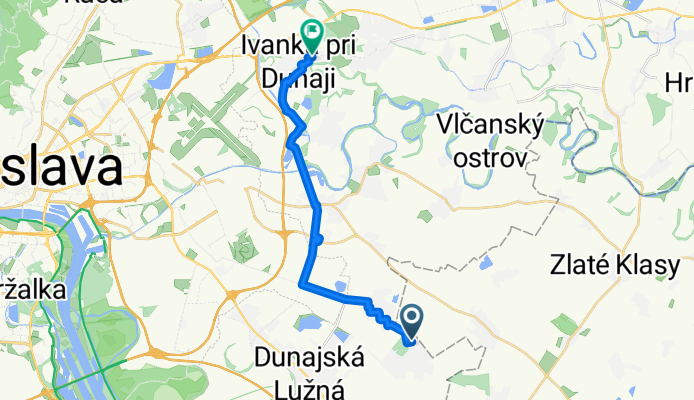 From Miloslavov to Ivanka pri Dunaji