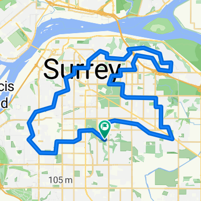 50 km North Delta Whalley Fraser Heights Fleetwood