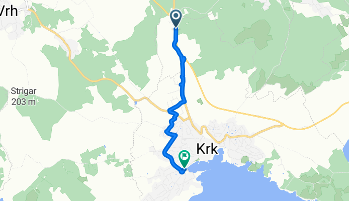 Route in Krk