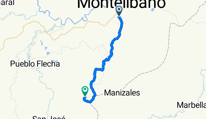 Ruta vereda el brillante